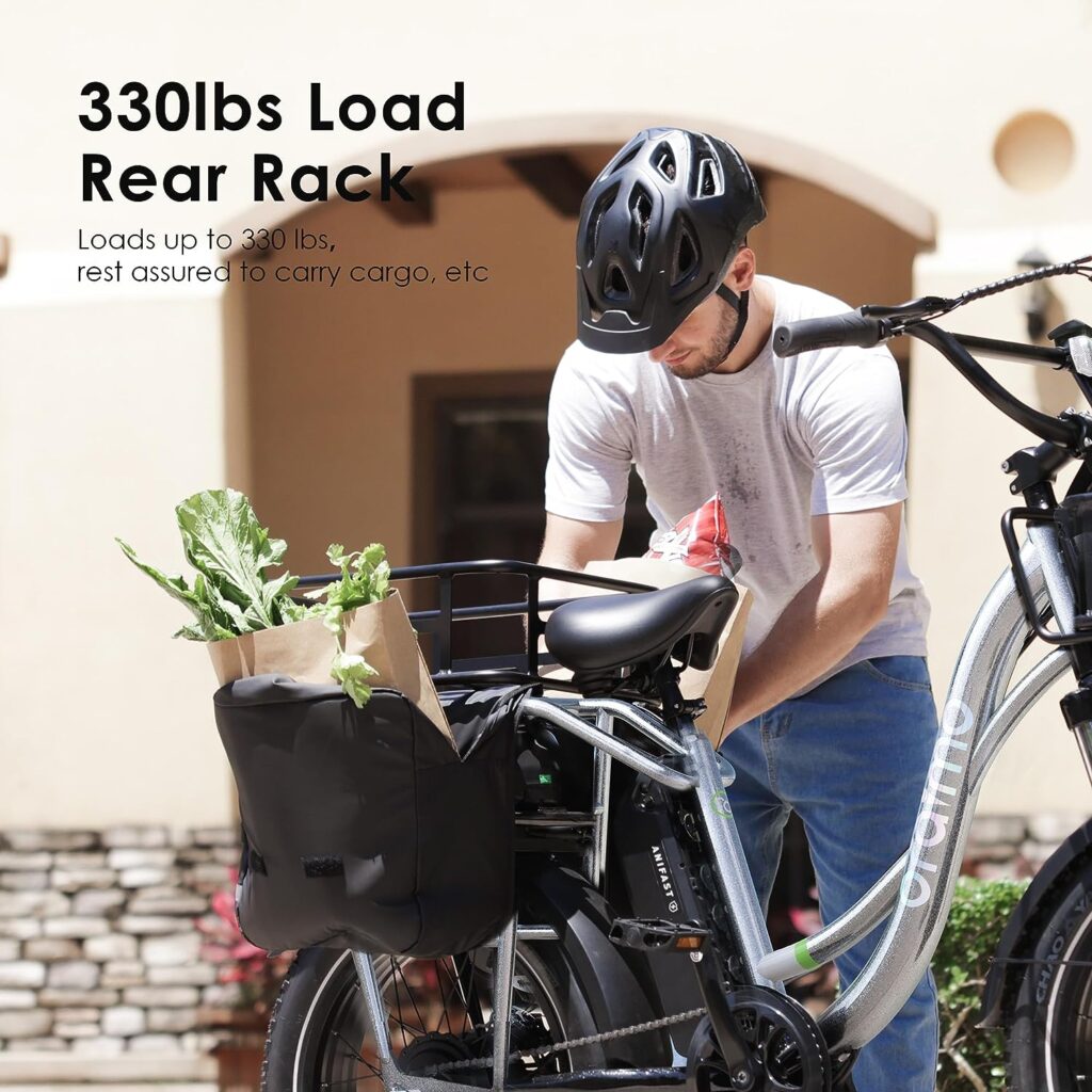 Oraimo Electric Bike for Adults, 750W Motor (Peak 1000W) 20 x 4.0 Fat Tire with Dual Shock Absorber, Max 48V 20.8Ah Dual Removable Battery, Ebike with 4A 3H Fast Charge, Complies to ANSI/CAN/UL2849